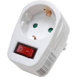Vivanco 22396, 1 AC stikkontakt(er) Hvid [Levering: 1-2 dage.]